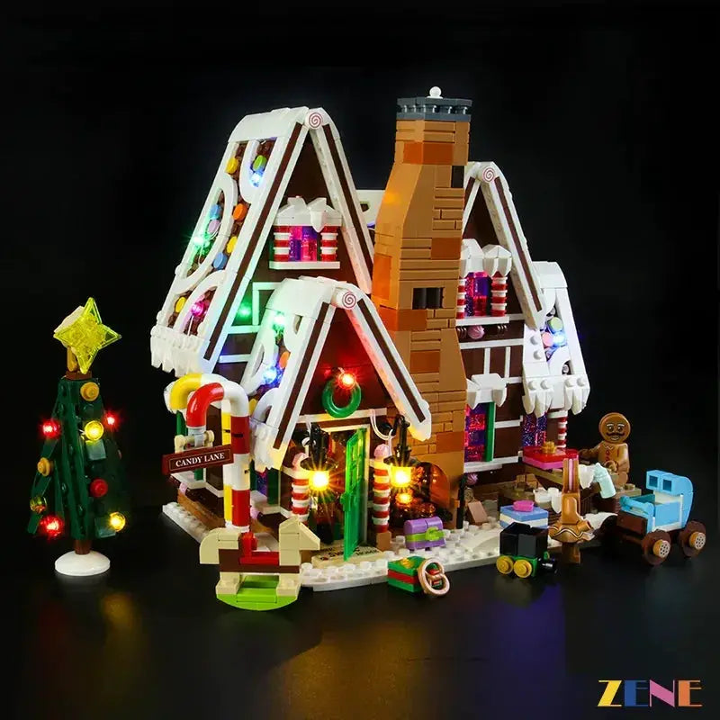 MOC LEGO Gingerbread House 10267 Light Kit With Warm Illumination - ToylandEU