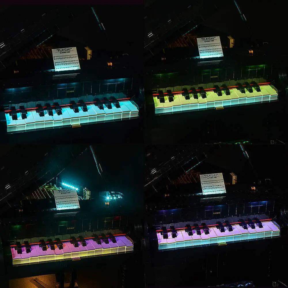 MOC LEGO Grand Piano Light Kit For 21323 With Brilliant Illumination - ToylandEU