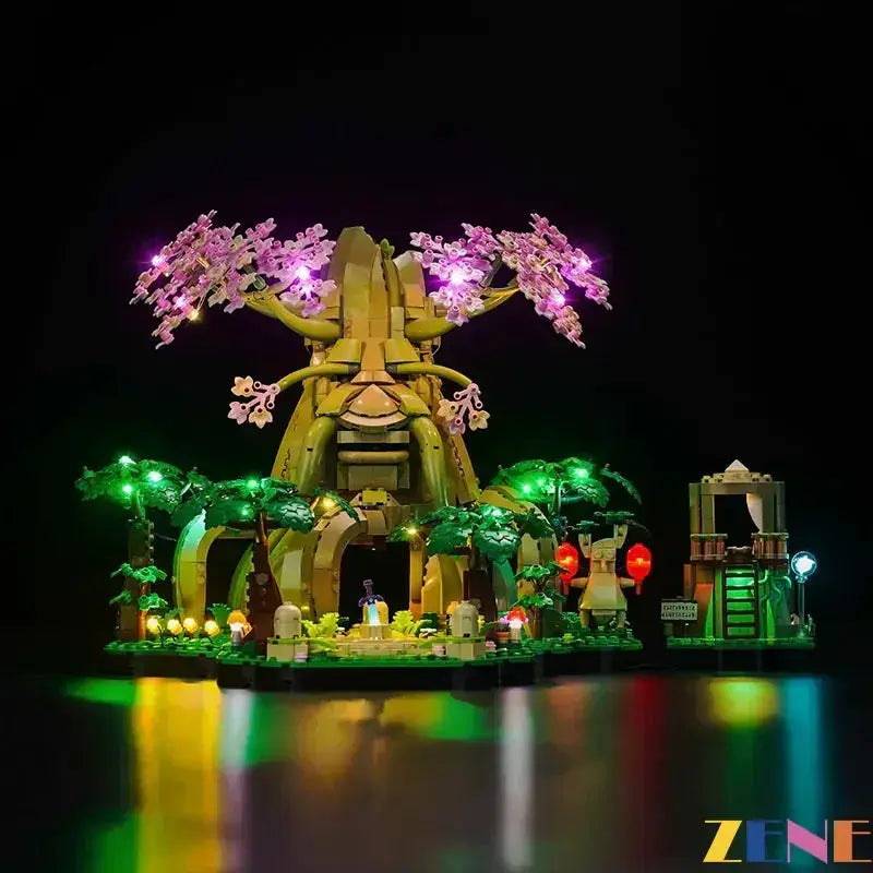 MOC LED Light Kit Illuminates LEGO Deku Tree 77092 Display - ToylandEU