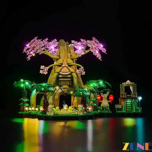 MOC LED Light Kit Illuminates LEGO Deku Tree 77092 Display - ToylandEU