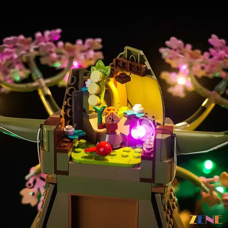 MOC LED Light Kit Illuminates LEGO Deku Tree 77092 Display - ToylandEU