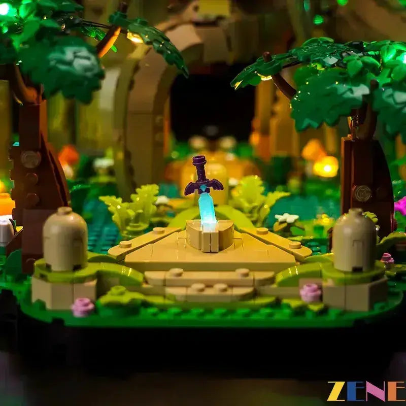 MOC LED Light Kit Illuminates LEGO Deku Tree 77092 Display - ToylandEU