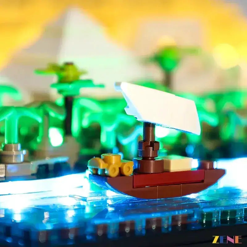 MOC LEGO Great Pyramid Lighting Kit For Giza Sets Enhances Display - ToylandEU