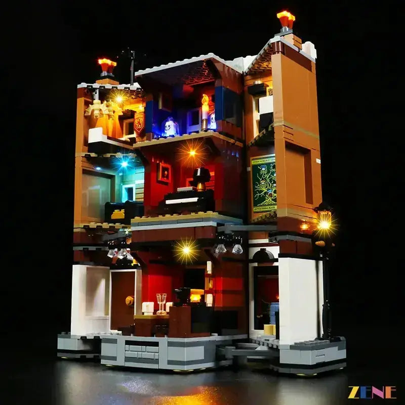 MOC LEGO Grimmauld Place Light Kit For 76408 Illuminates Your Build - ToylandEU