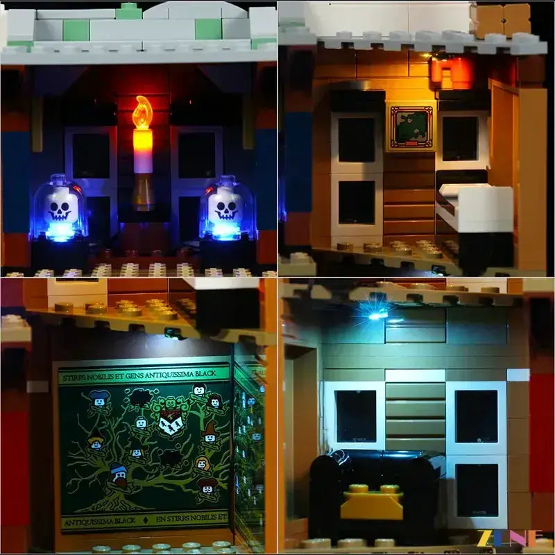 MOC LEGO Grimmauld Place Light Kit For 76408 Illuminates Your Build - ToylandEU