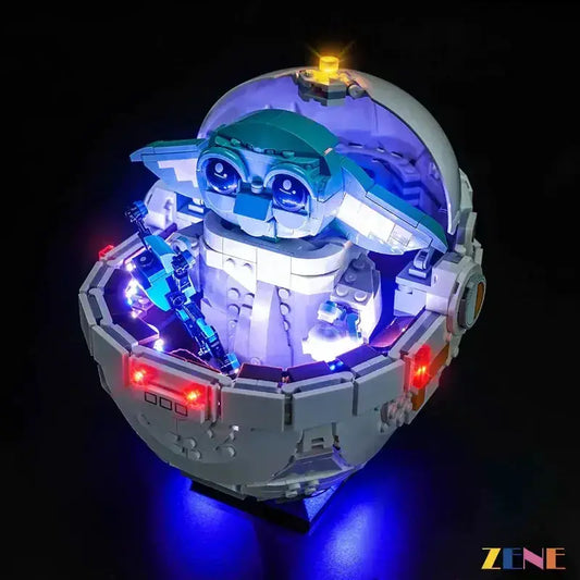 MOC LEGO Grogu Light Kit With Hover Pram LED Illumination - ToylandEU