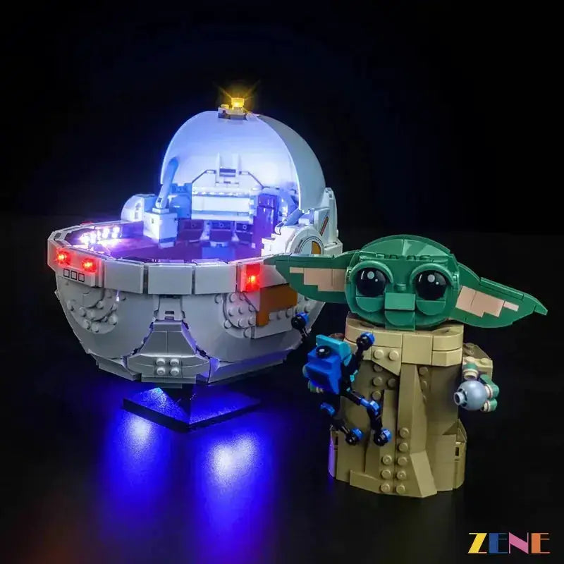 MOC LEGO Grogu Light Kit With Hover Pram LED Illumination - ToylandEU