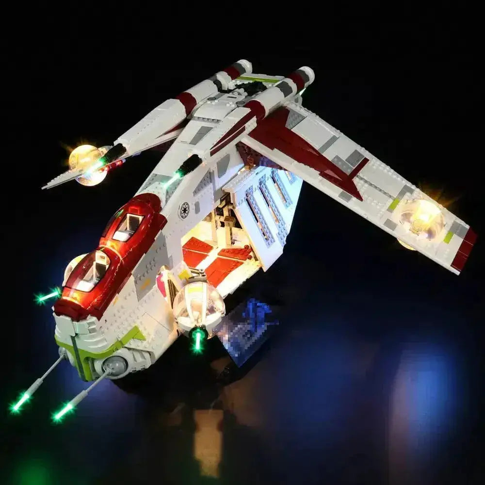 MOC LEGO Gunship Light Kit For 75309 Easy Install Lighting - ToylandEU