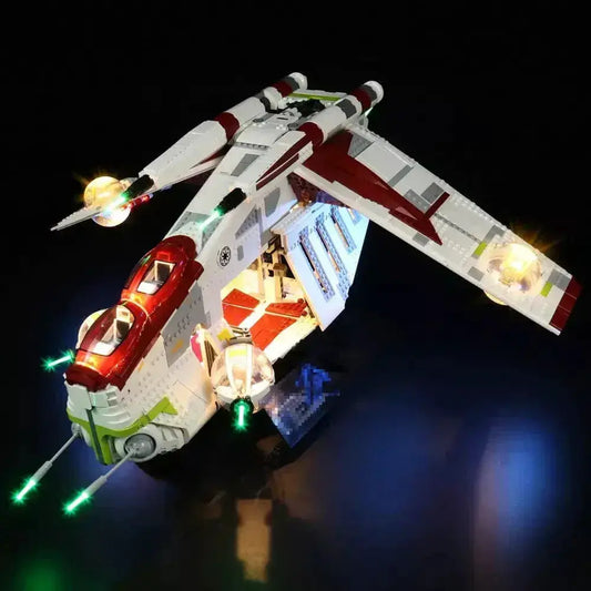 MOC LEGO Gunship Light Kit For 75309 Easy Install Lighting - ToylandEU
