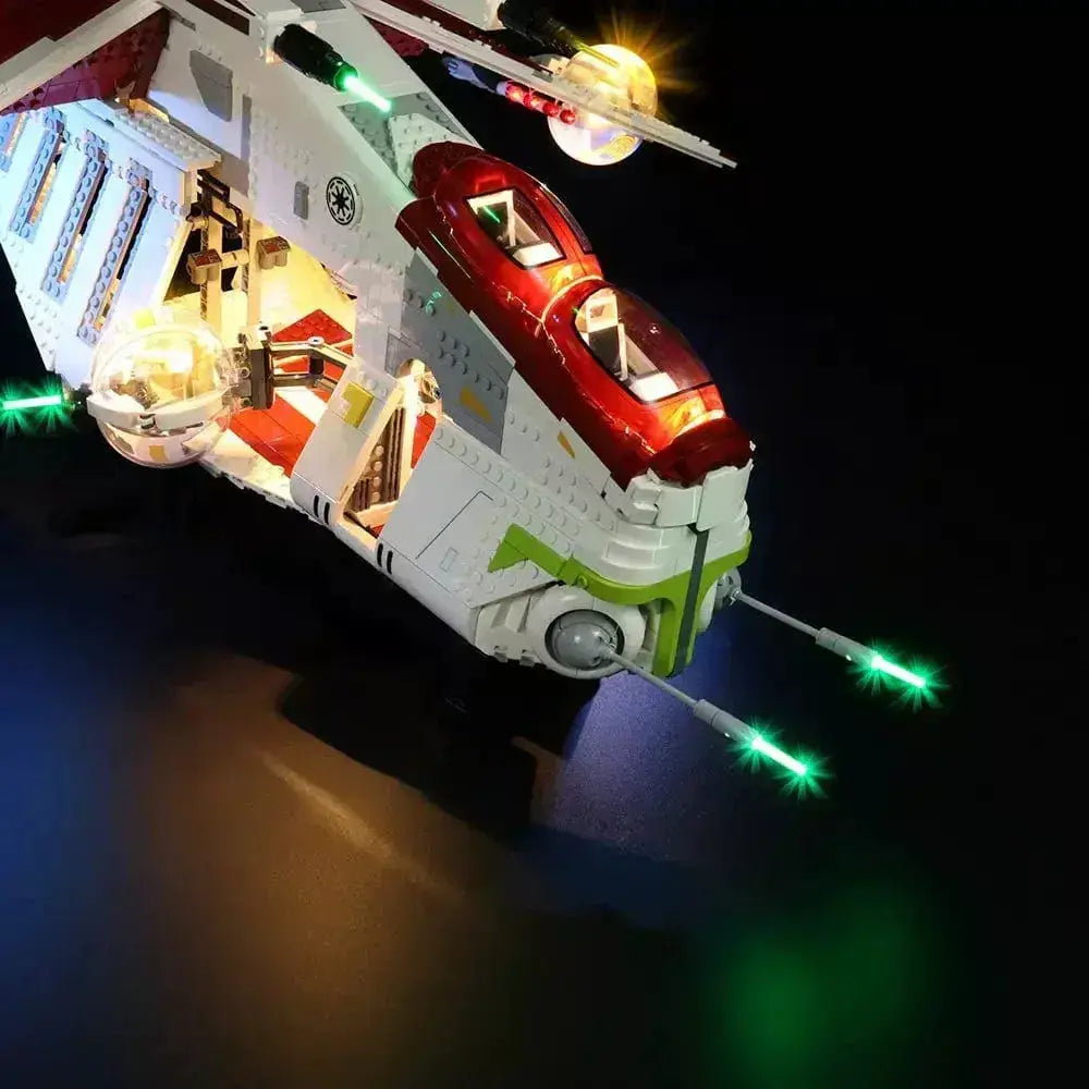 MOC LEGO Gunship Light Kit For 75309 Easy Install Lighting - ToylandEU