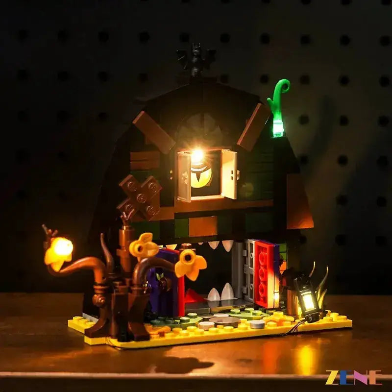 MOC LEGO Halloween Barn Light Kit for 40721 Ambient Glow - ToylandEU