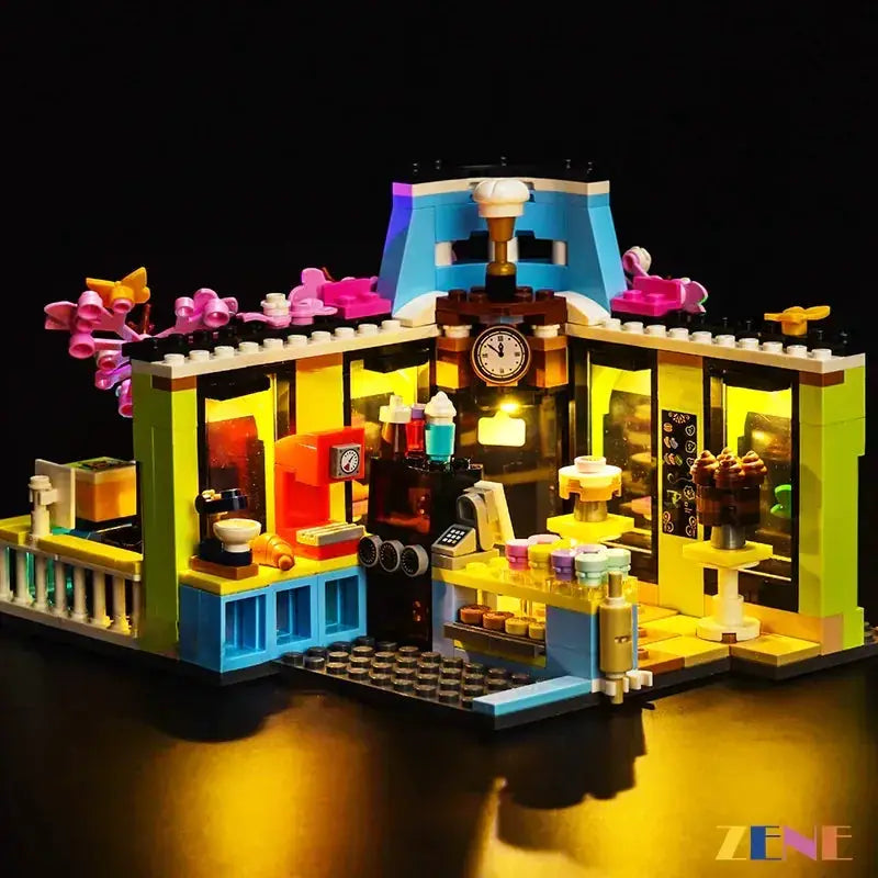 MOC LEGO Light Kit for Heartlake City Cafe with Warm LEDs - ToylandEU