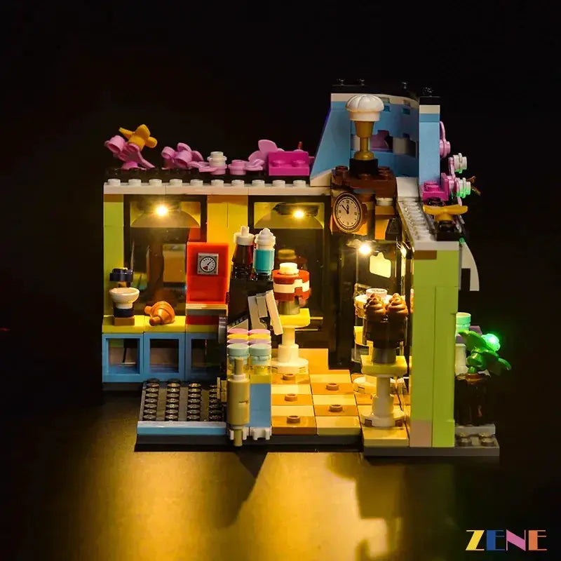 MOC LEGO Light Kit for Heartlake City Cafe with Warm LEDs - ToylandEU