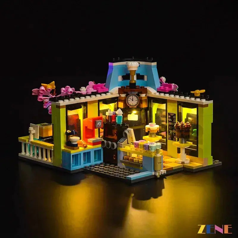 MOC LEGO Light Kit for Heartlake City Cafe with Warm LEDs - ToylandEU