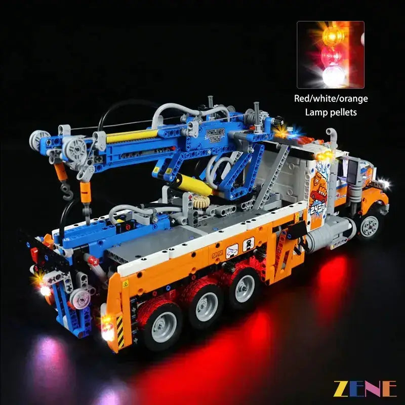 MOC LEGO Tow Truck Light Kit For 42128 Simple Install Guide - ToylandEU