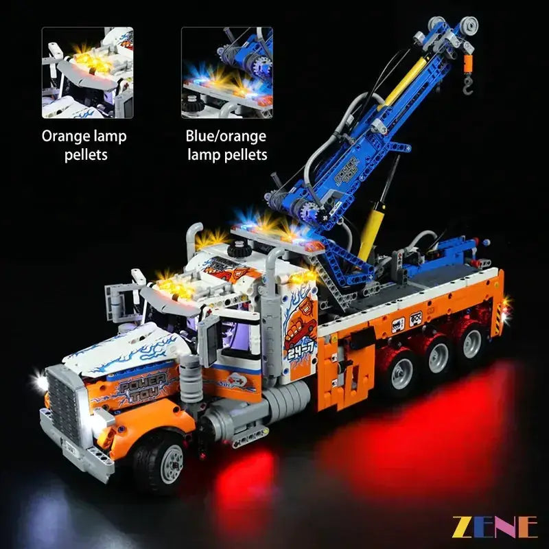 MOC LEGO Tow Truck Light Kit For 42128 Simple Install Guide - ToylandEU