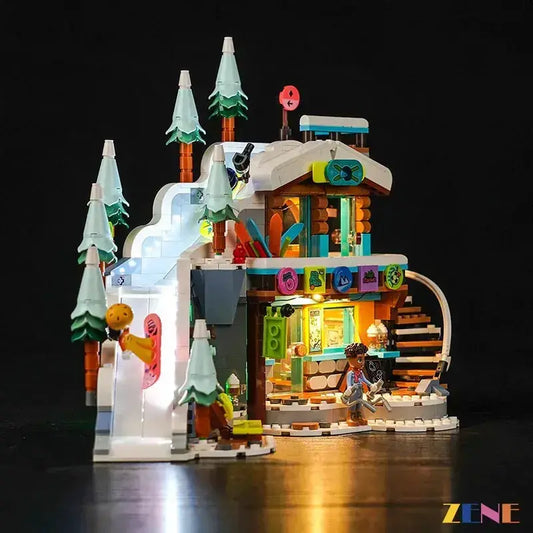 MOC Lego Light Kit For Holiday Ski Slope And Cafe Illuminates - ToylandEU