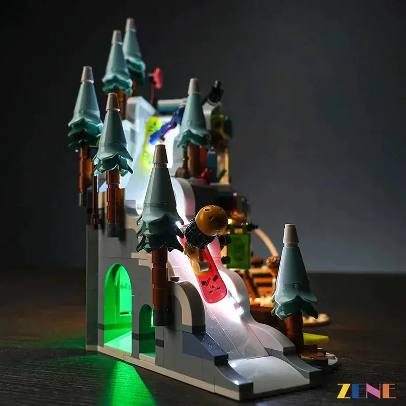 MOC Lego Light Kit For Holiday Ski Slope And Cafe Illuminates - ToylandEU