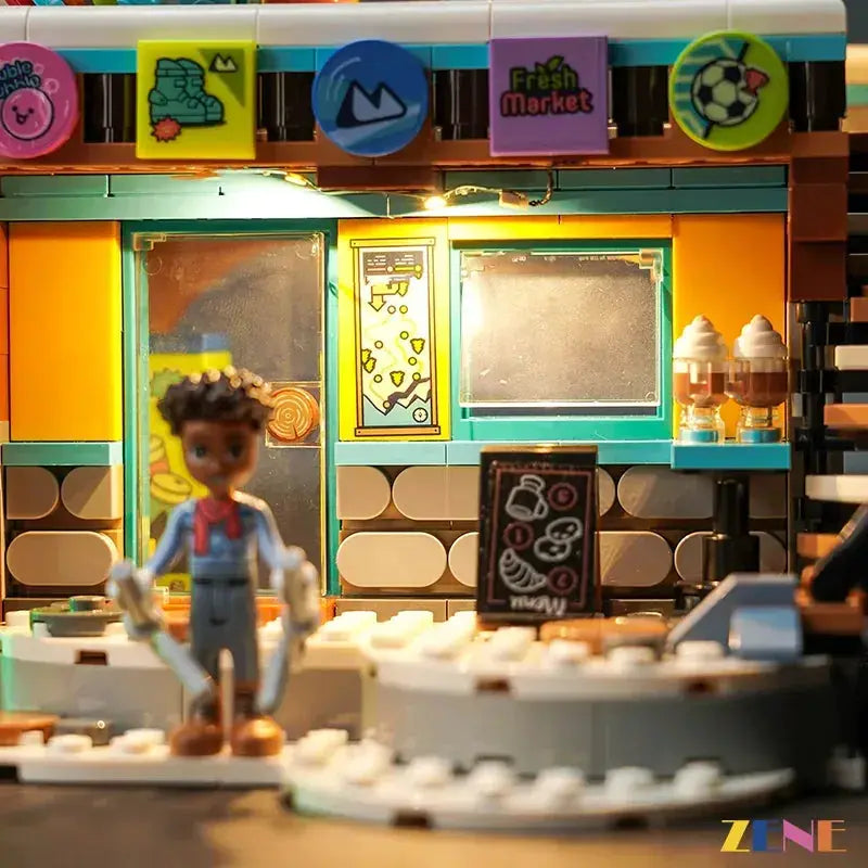 MOC Lego Light Kit For Holiday Ski Slope And Cafe Illuminates - ToylandEU