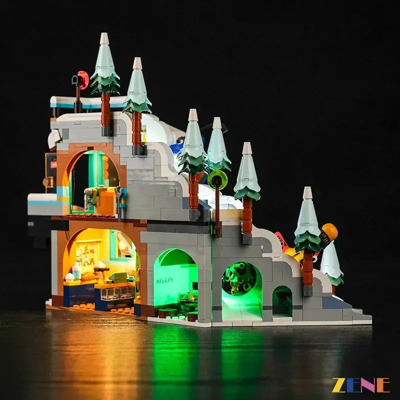 MOC Lego Light Kit For Holiday Ski Slope And Cafe Illuminates - ToylandEU