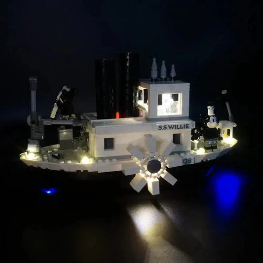 MOC Lego Steamboat Willie Light Kit for 21317 Sets Illuminated - ToylandEU