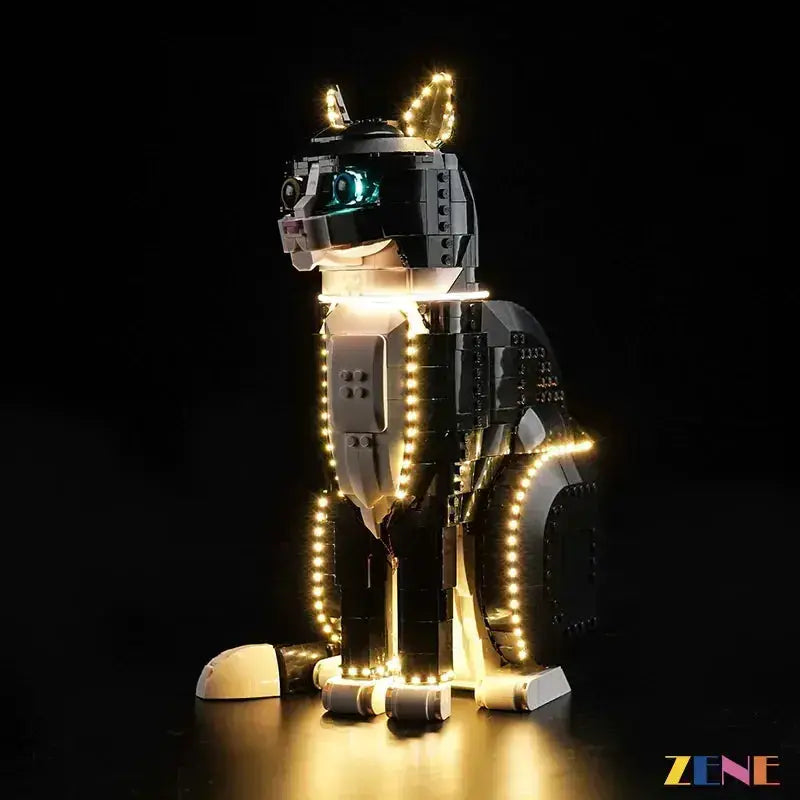 MOC LEGO Light Kit For Tuxedo Cat 21349 With Easy Assembly - ToylandEU