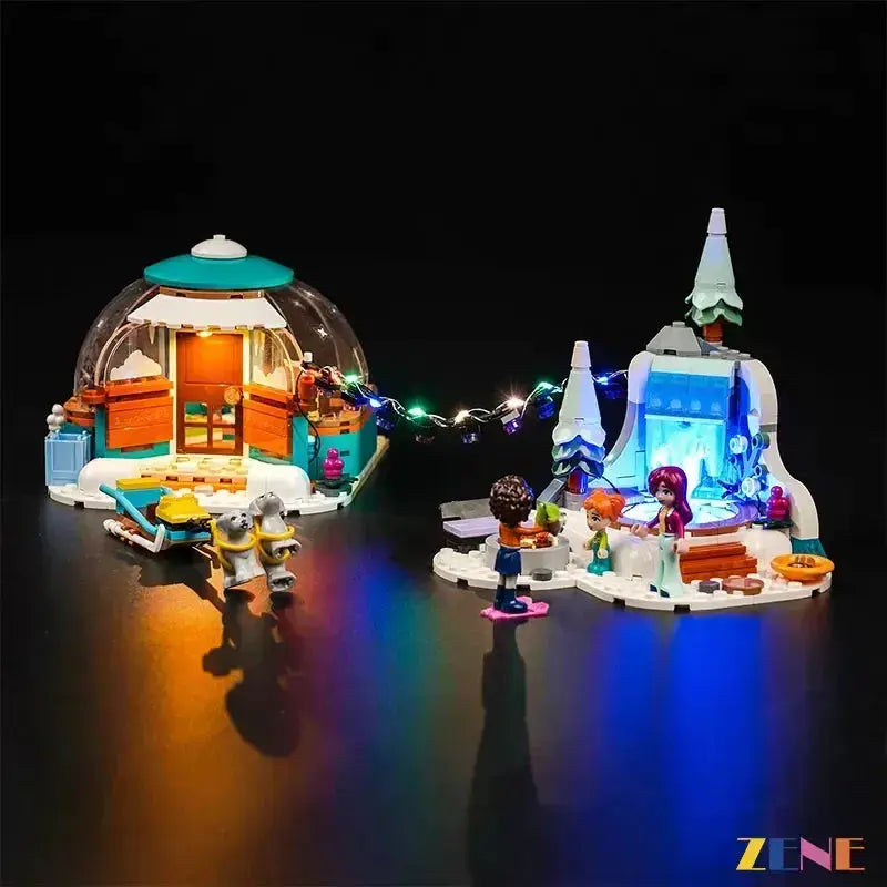 MOC LED Light Kit for LEGO Igloo Holiday Adventure 41760 Illuminates - ToylandEU