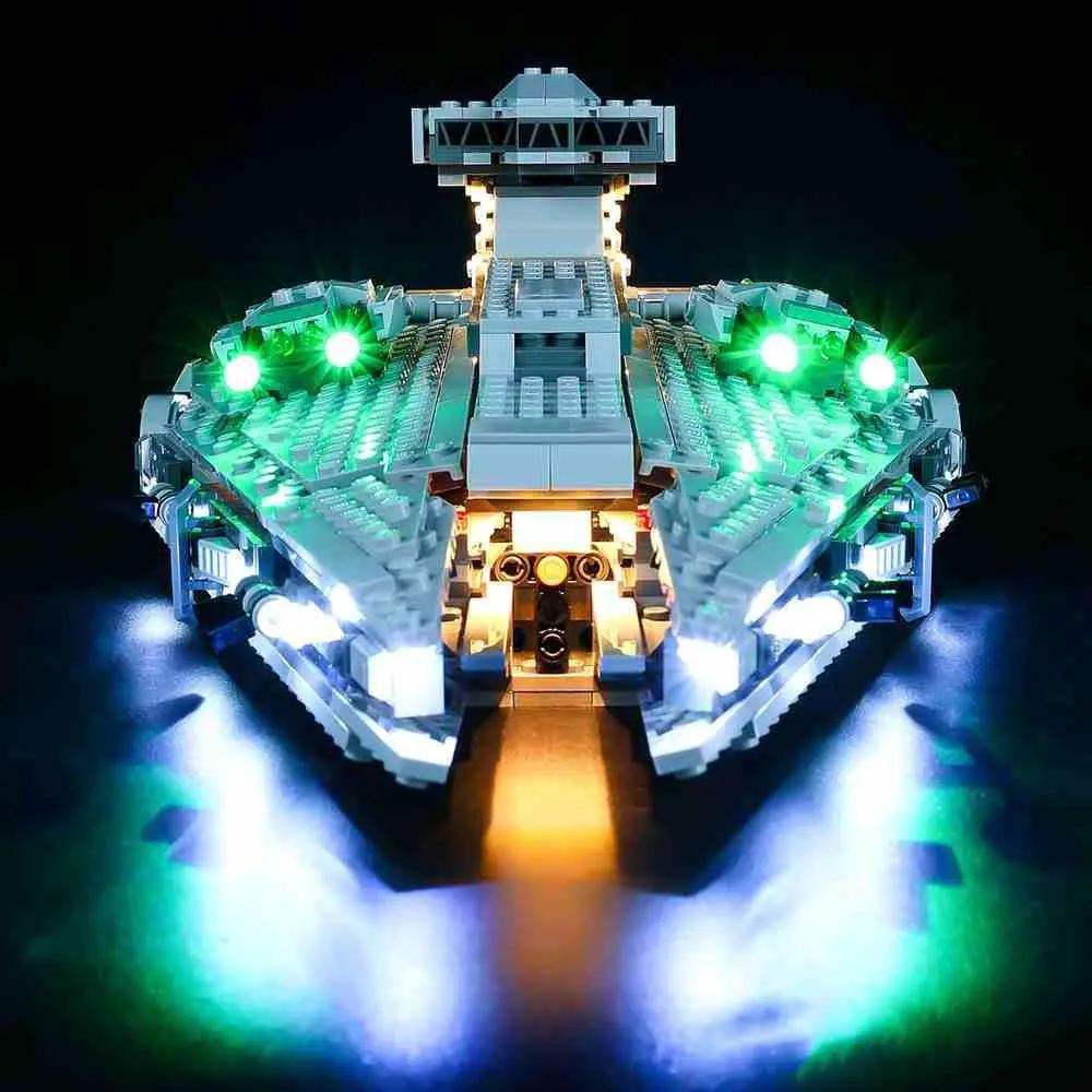 MOC Lego Imperial Light Cruiser Light Kit 75315 Easy Hidden Wiring - ToylandEU