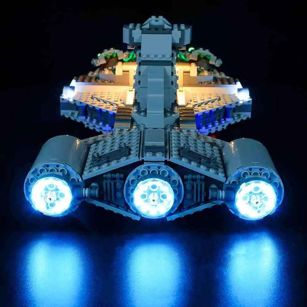 MOC Lego Imperial Light Cruiser Light Kit 75315 Easy Hidden Wiring - ToylandEU