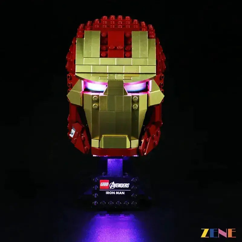 MOC LEGO Iron Man Helmet Light Kit With Easy Installation - ToylandEU