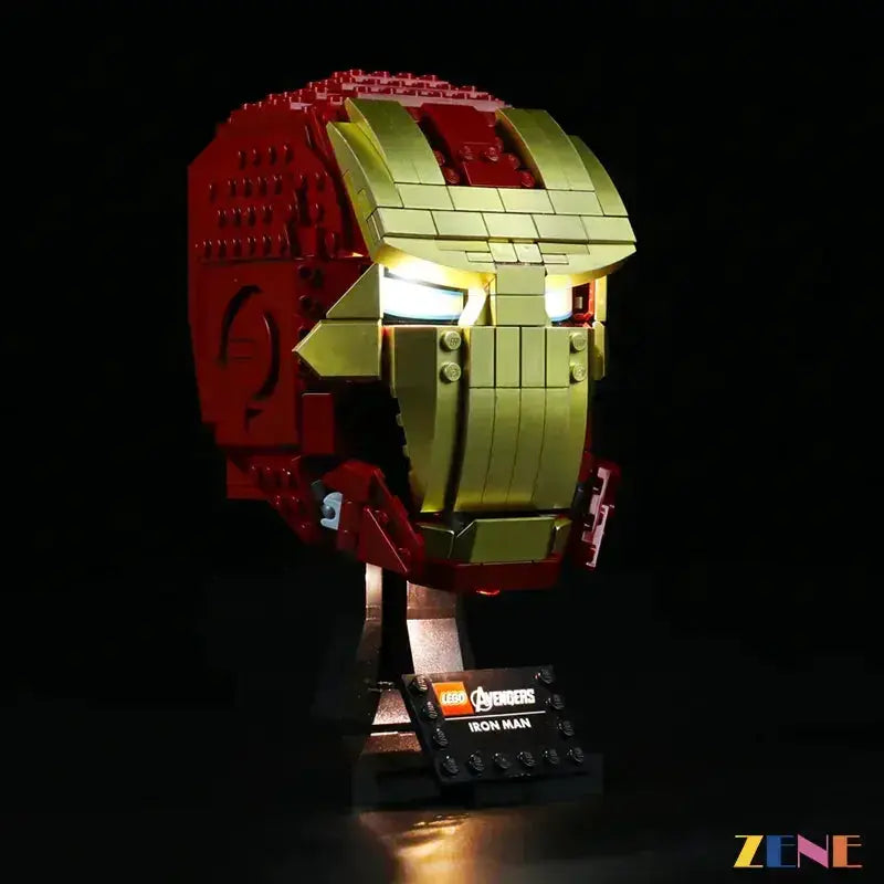 MOC LEGO Iron Man Helmet Light Kit With Easy Installation - ToylandEU