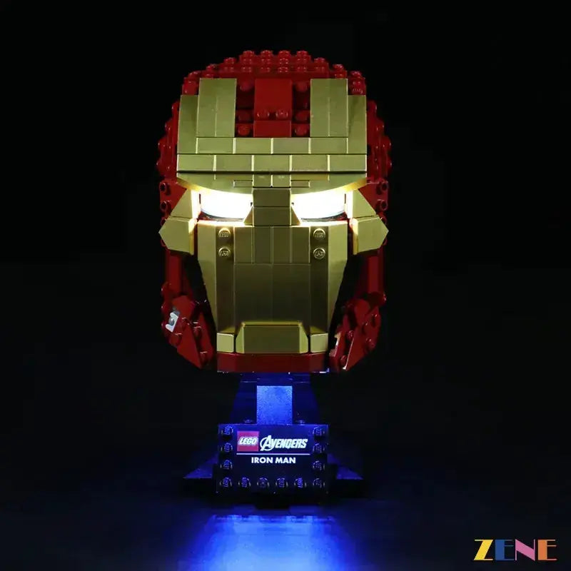 MOC LEGO Iron Man Helmet Light Kit With Easy Installation - ToylandEU