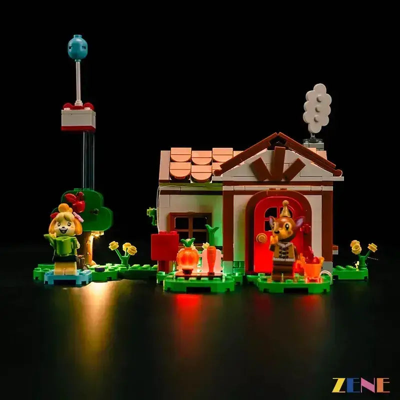 MOC LEGO Lighting Kit Isabelle's House Visit 77049 Easy Install - ToylandEU