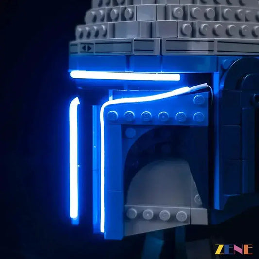 MOC Lego Jango Fett Helmet Light Kit With Rechargeable Power - ToylandEU