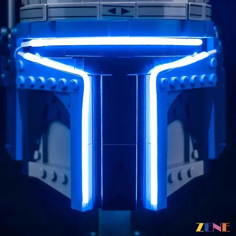 MOC Lego Jango Fett Helmet Light Kit With Rechargeable Power - ToylandEU