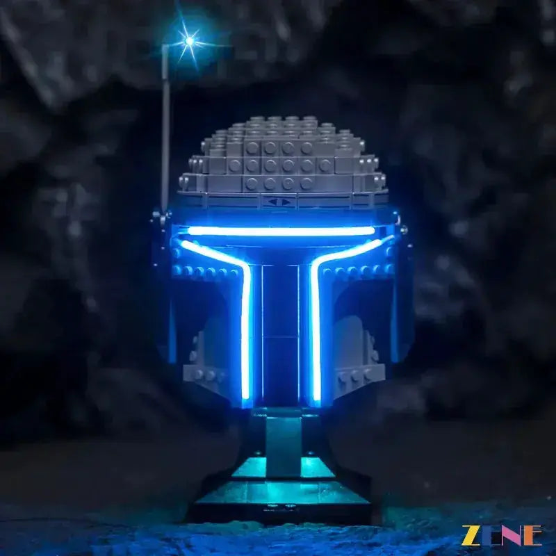 MOC Lego Jango Fett Helmet Light Kit With Rechargeable Power - ToylandEU