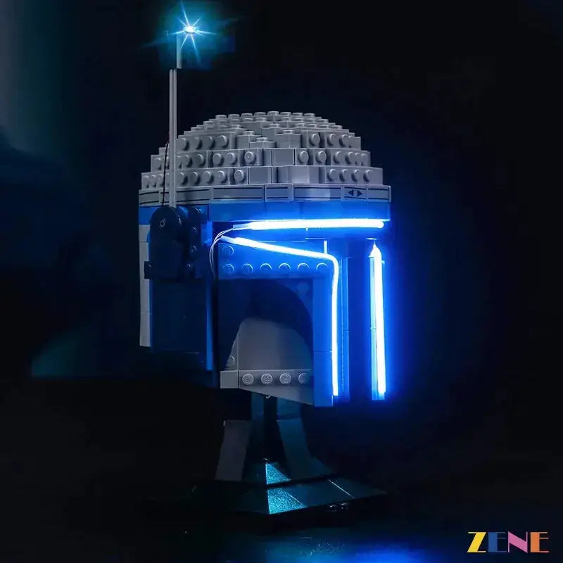 MOC Lego Jango Fett Helmet Light Kit With Rechargeable Power - ToylandEU
