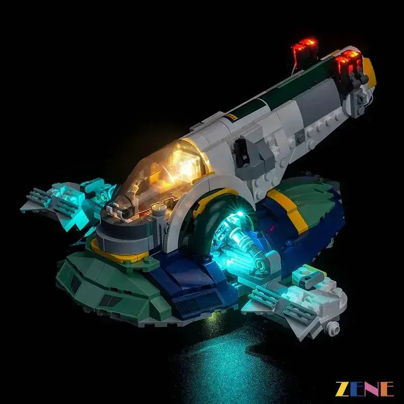 MOC LEGO Light Kit For Jango Fett Starship 75433 Illuminates Details - ToylandEU