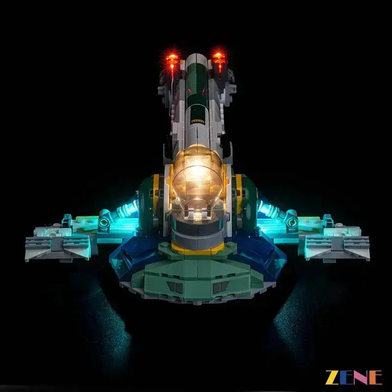 MOC LEGO Light Kit For Jango Fett Starship 75433 Illuminates Details - ToylandEU