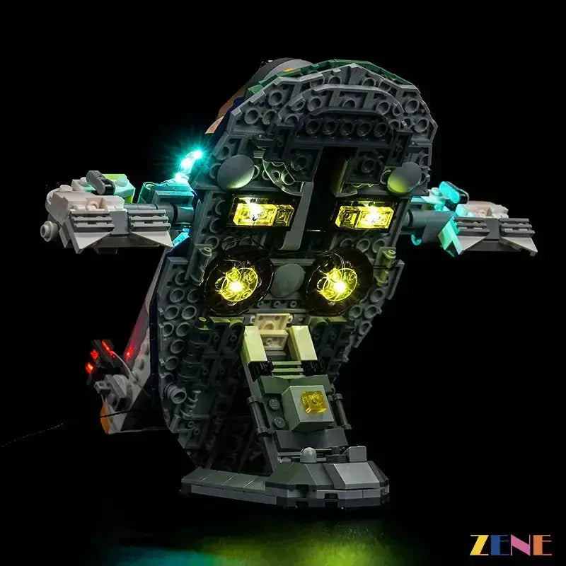 MOC LEGO Light Kit For Jango Fett Starship 75433 Illuminates Details - ToylandEU