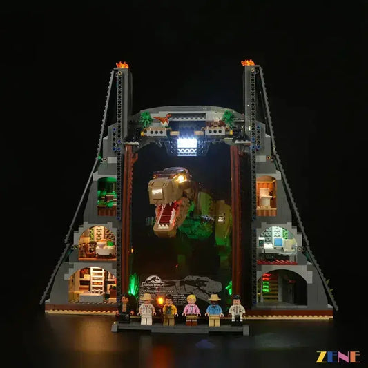 MOC LEGO Jurassic Park T Rex Rampage Light Kit Illuminates Sets - ToylandEU