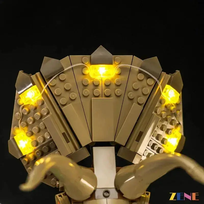 MOC Illuminated LEGO Jurassic World Triceratops Skull Light Kit - ToylandEU
