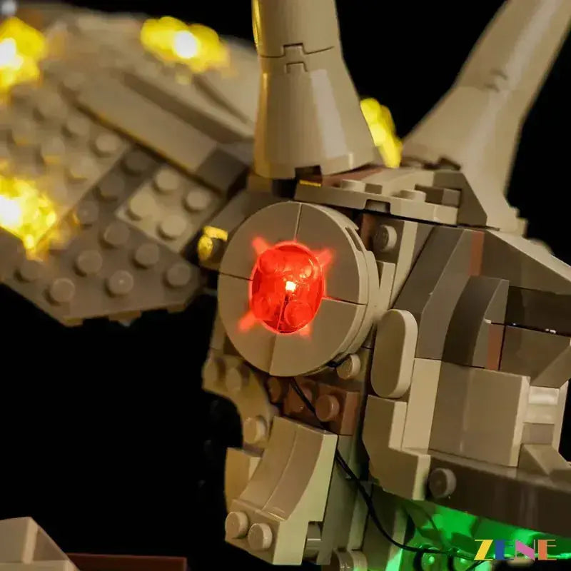 MOC Illuminated LEGO Jurassic World Triceratops Skull Light Kit - ToylandEU