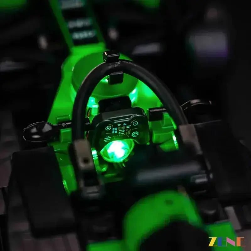 MOC Lego Sauber F1 Light Kit With Neon Green Illumination - ToylandEU