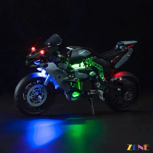 MOC Bright LED Light Kit For LEGO Kawasaki Ninja H2R 42170 - ToylandEU