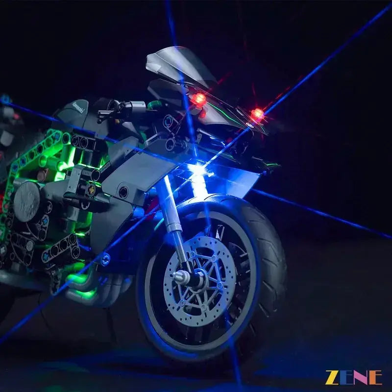 MOC Bright LED Light Kit For LEGO Kawasaki Ninja H2R 42170 - ToylandEU