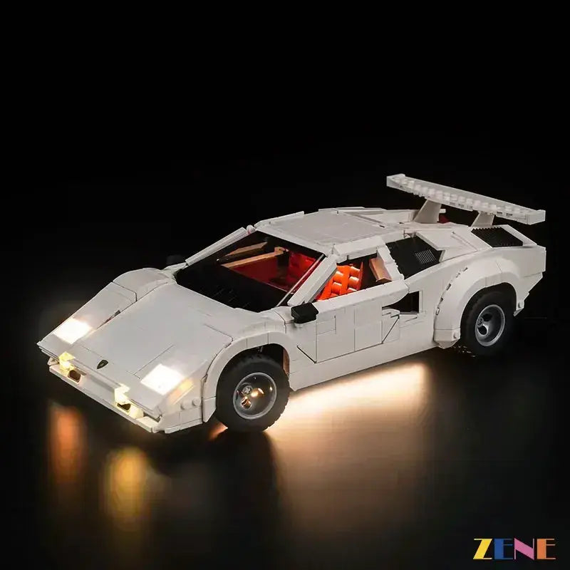 MOC LEGO Lighting Kit for Lamborghini Countach 10337 Display Ready - ToylandEU