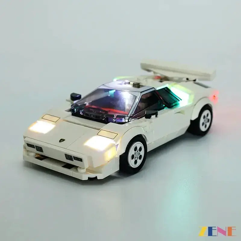 MOC Lego Lamborghini Countach 76908 Light Kit For Easy Night Illumination - ToylandEU
