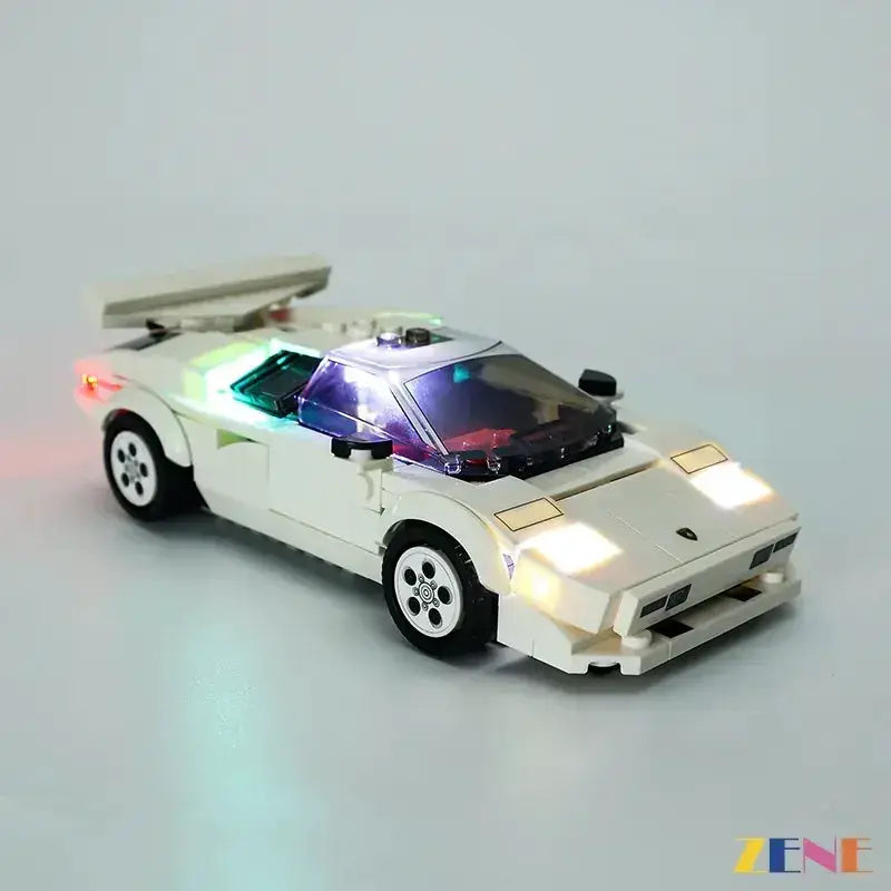 MOC Lego Lamborghini Countach 76908 Light Kit For Easy Night Illumination - ToylandEU