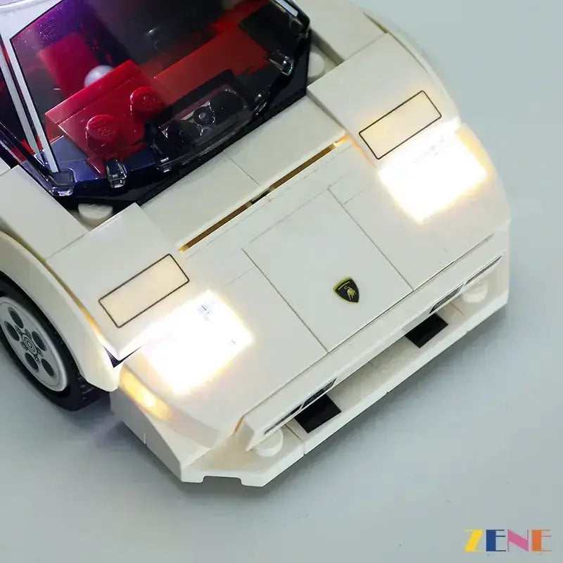 MOC Lego Lamborghini Countach 76908 Light Kit For Easy Night Illumination - ToylandEU